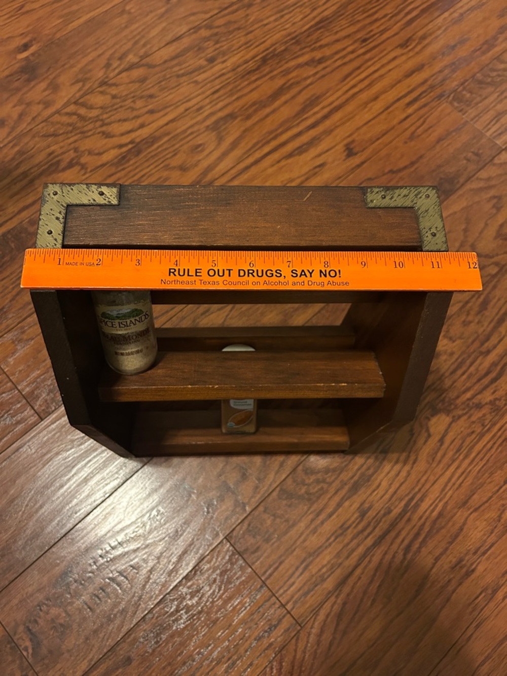 Vgt Wooden Countertop Spice Rack - Dark Brown - Picture 2 of 5